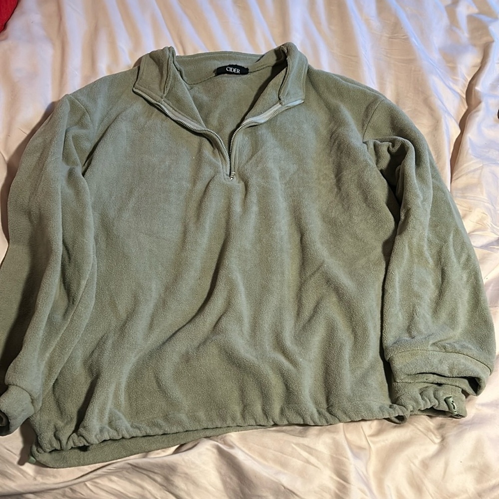 XL cider teddy sweater